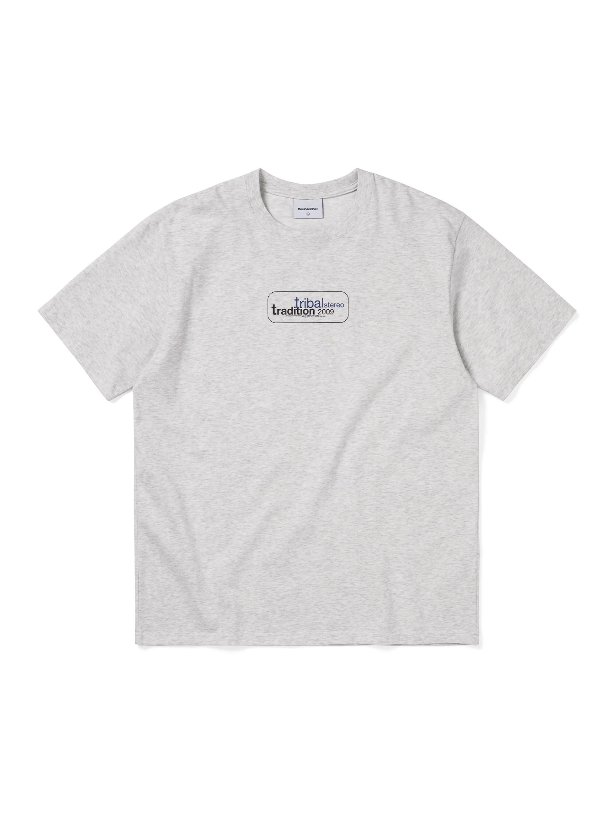 -(E2b01)- THISISNEVERTHAT TRIBAL STEREO TEE 部落立體圖案 淺灰色-TN261TTSST32