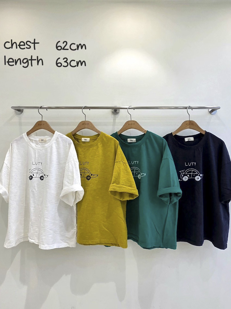 可愛小車插畫系列★日系童趣寬鬆棉質棉T