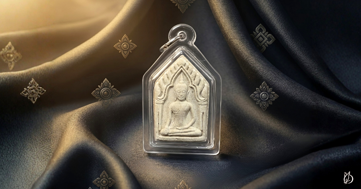 坤平佛，五角形外框、降魔印佛陀、水晶屋拱門。