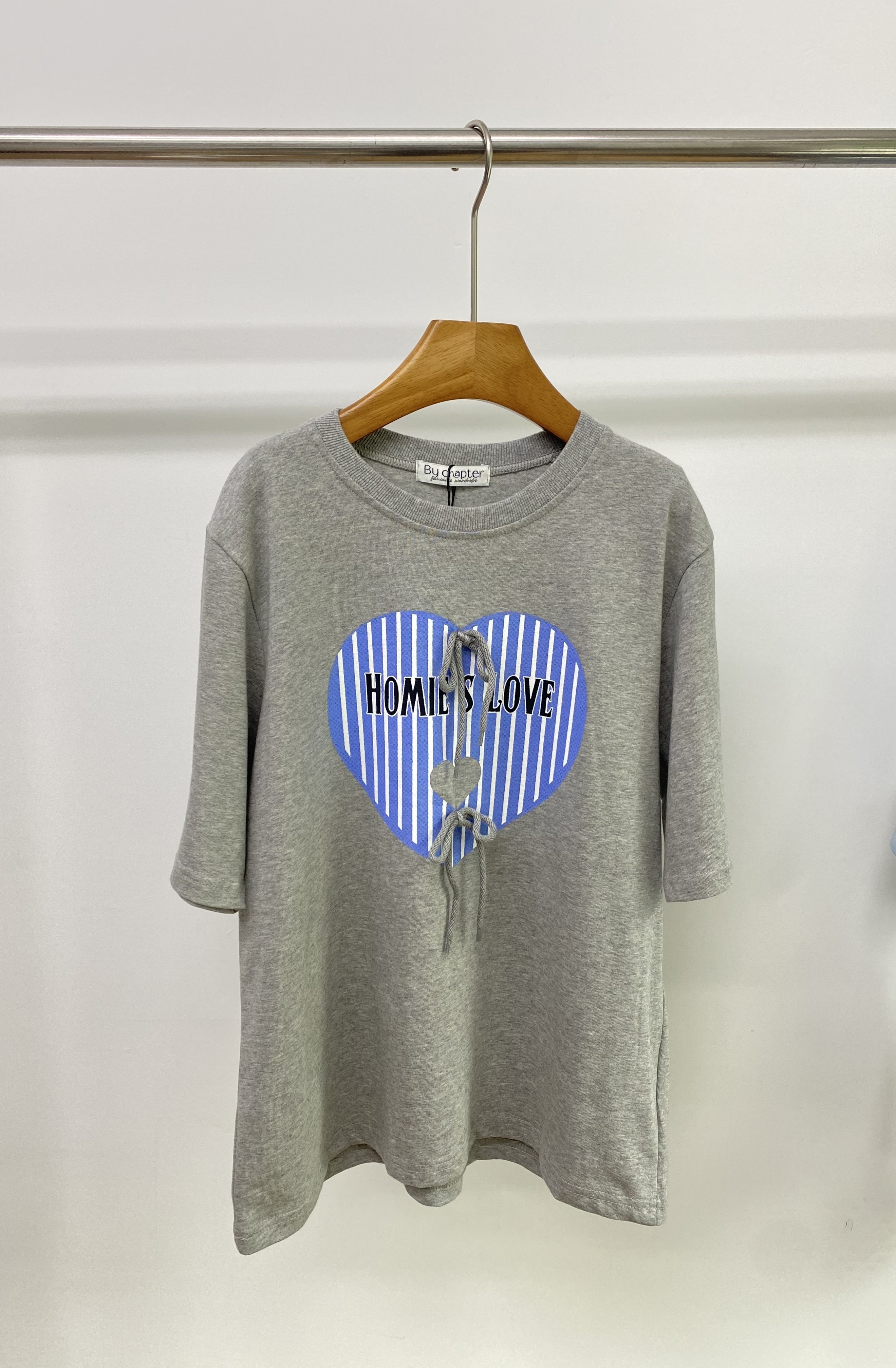 W00212韓製愛心立體蝴蝶結上衣