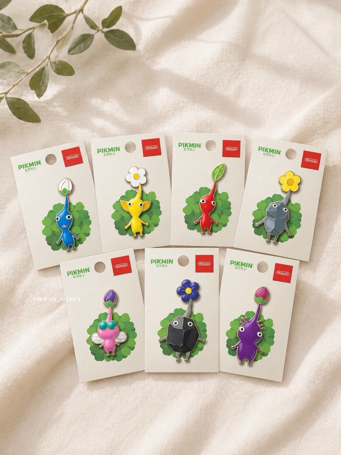 日本 任天堂限定 皮克敏 PIKMIN 胸針別針 徽章 9款