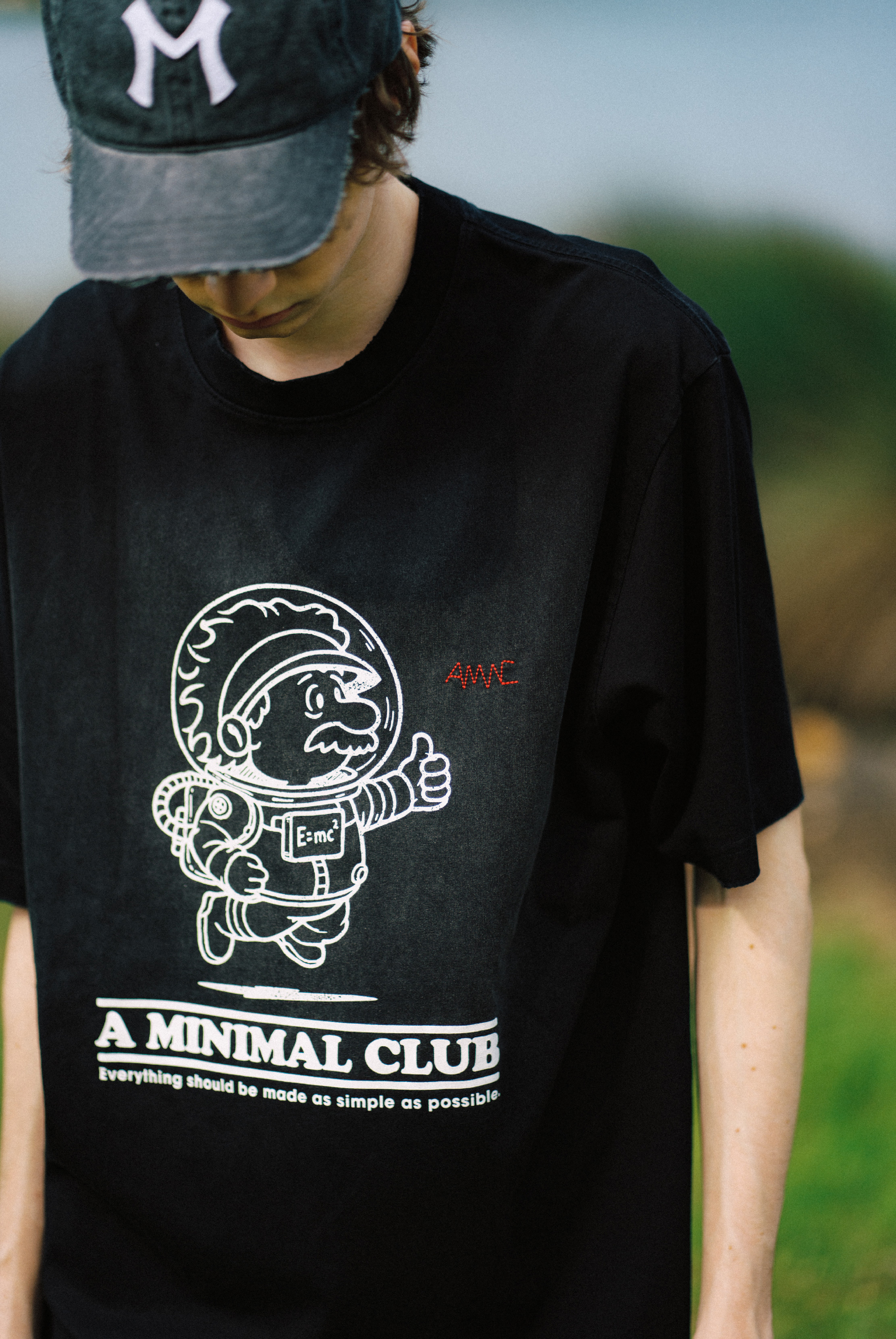 A MINIMAL CLUB LOGO TEE BLACK AM63TE01BK
