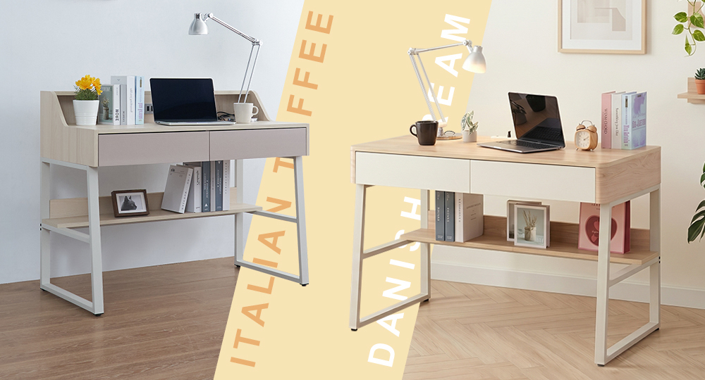 丹麥奶油書桌和義式奶糖書桌兩款書桌