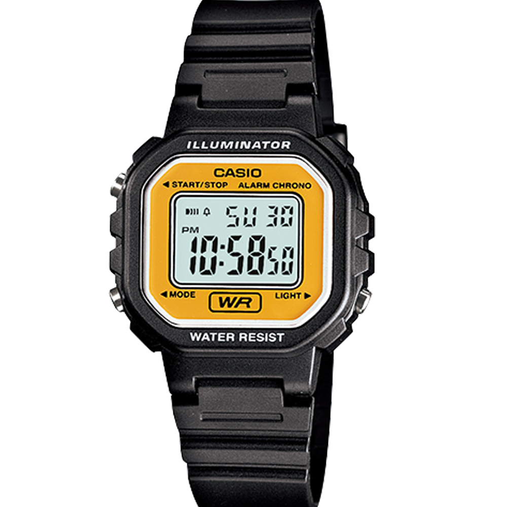 【CASIO 卡西歐】CASIO手錶 電子錶 方形錶 考試錶 當兵錶 復古錶款 LA-20WH