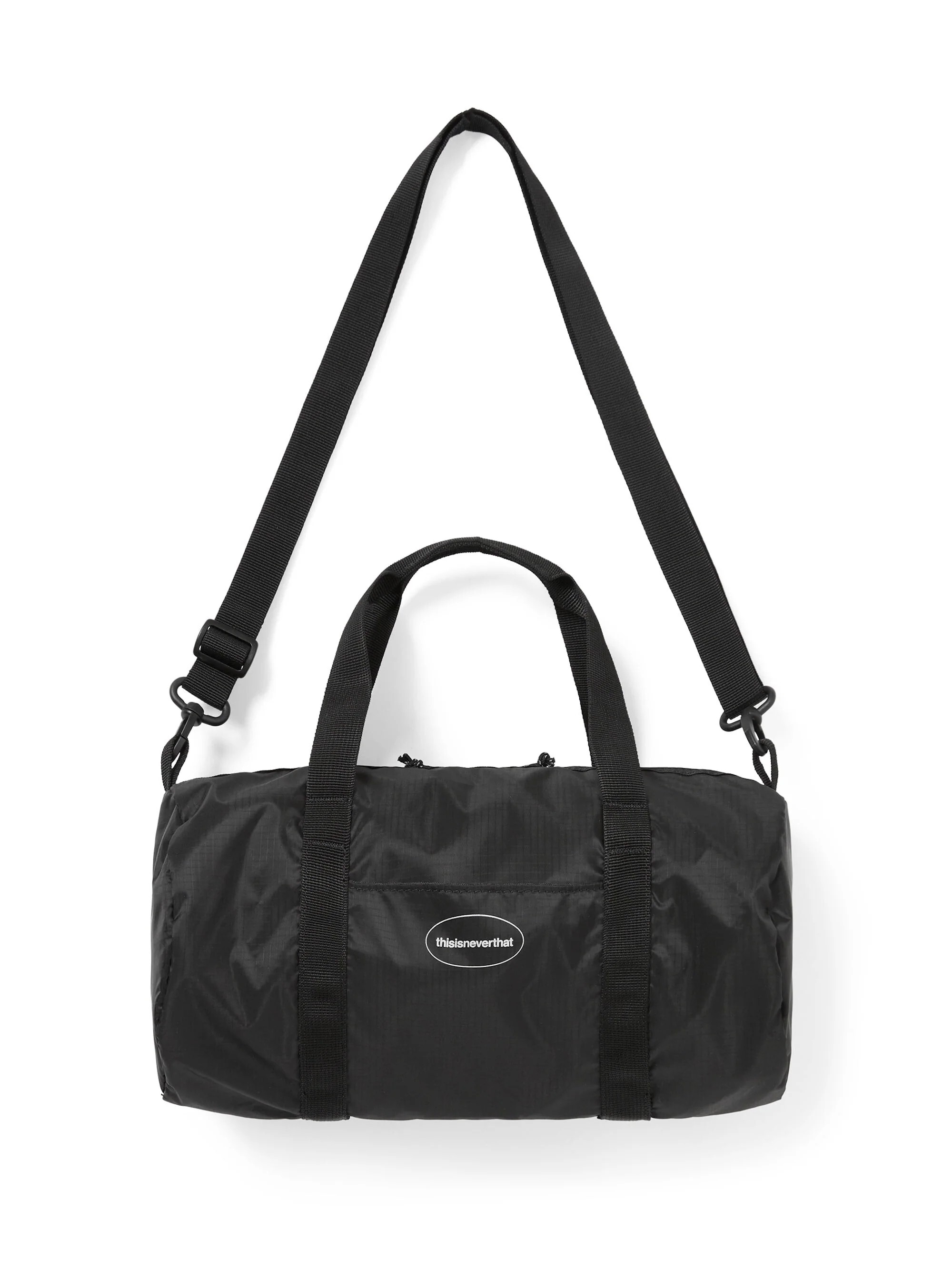 -（E6b02)-THISISNEVERTHAT UL DUFFLE BAG CORDURA 抗撕裂 旅行包 黑/白色-TN261WBADB01