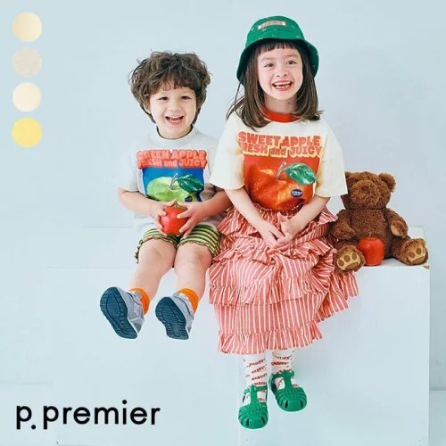 日本🇯🇵p.premier 活力向日葵蘋果Ｔ恤(80-140)