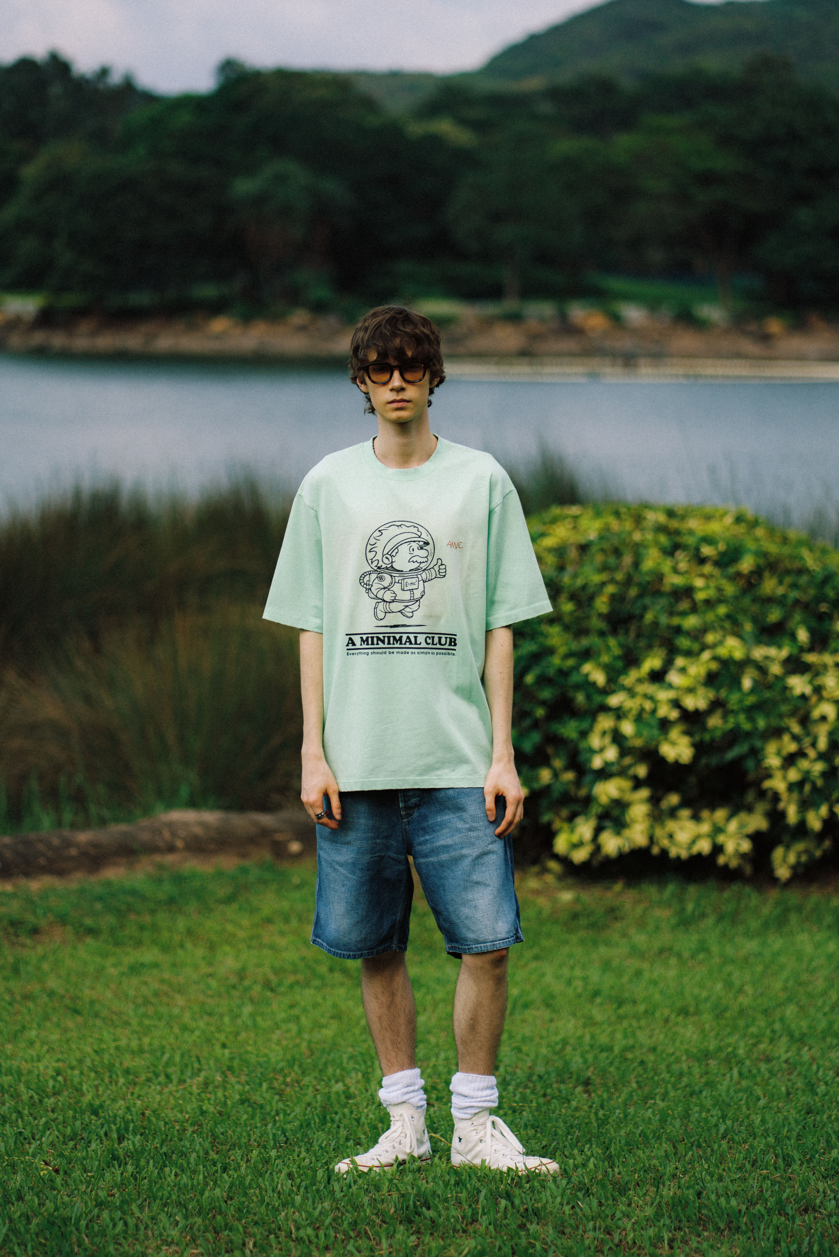 A MINIMAL CLUB LOGO TEE BLACK AM63TE01GN