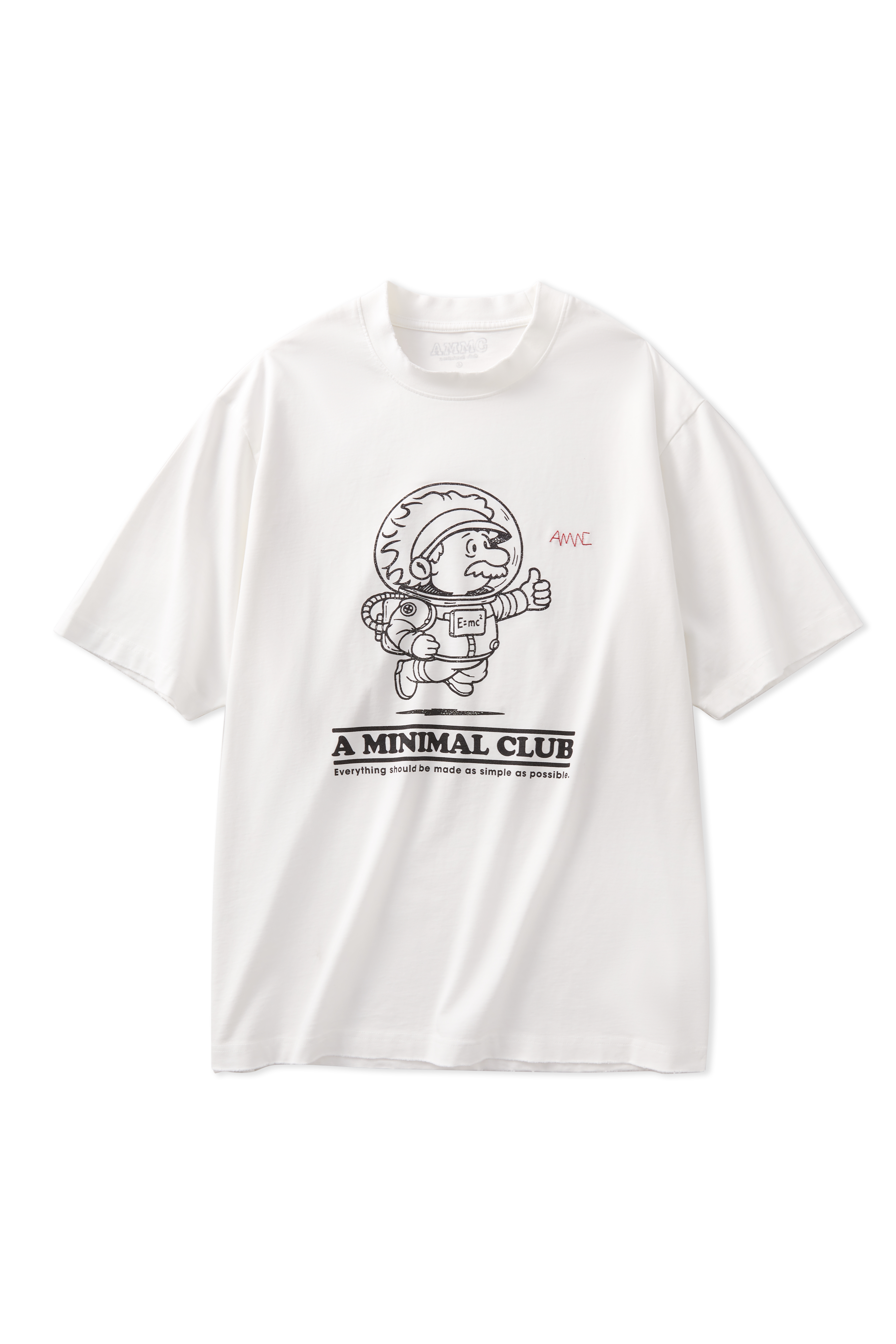 A MINIMAL CLUB LOGO TEE BLACK AM63TE0WT