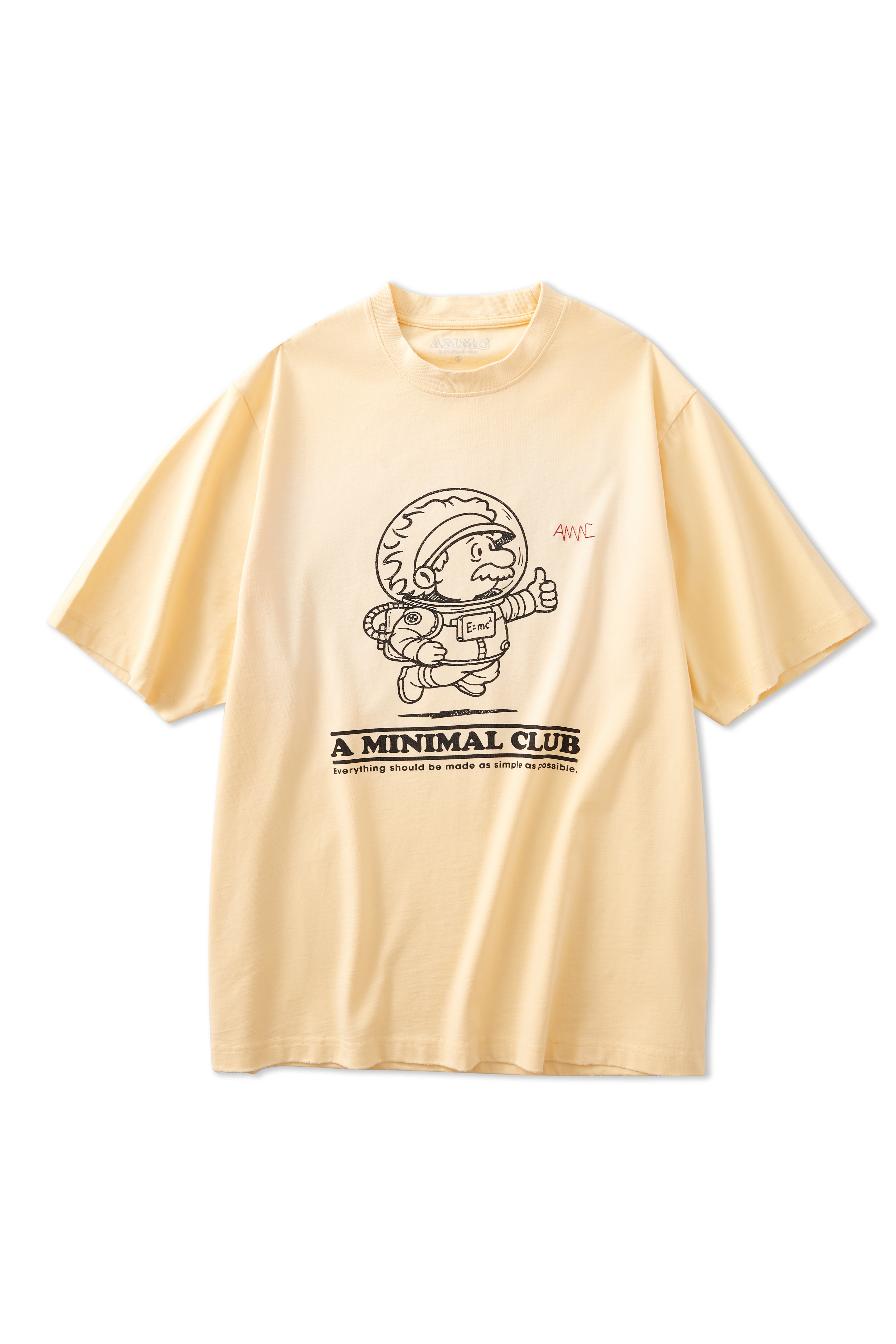 A MINIMAL CLUB LOGO TEE BLACK AM63TE0YL