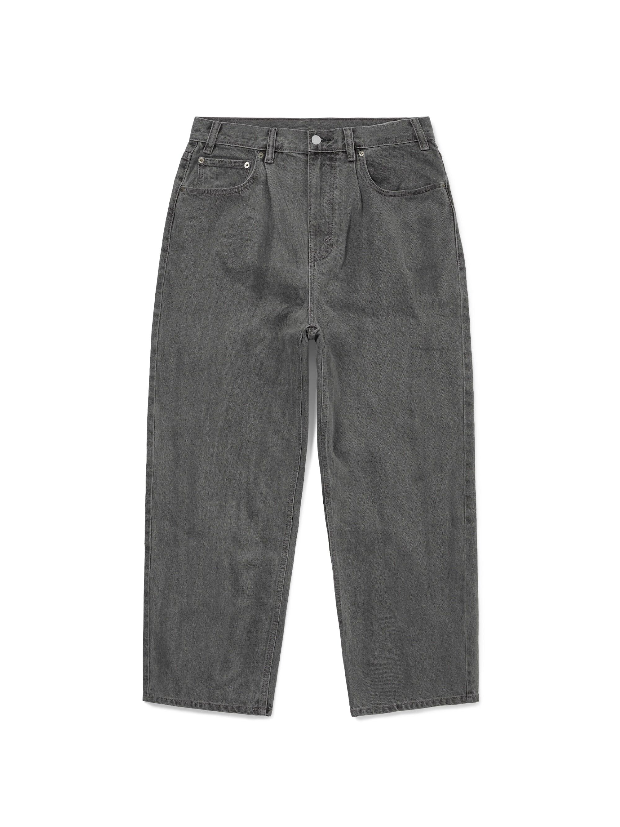 -(E17b03)- THISISNEVERTHAT LOOSE JEANS 石洗 寬鬆牛仔褲 13盎司 灰褐色-TN261DPA5P04