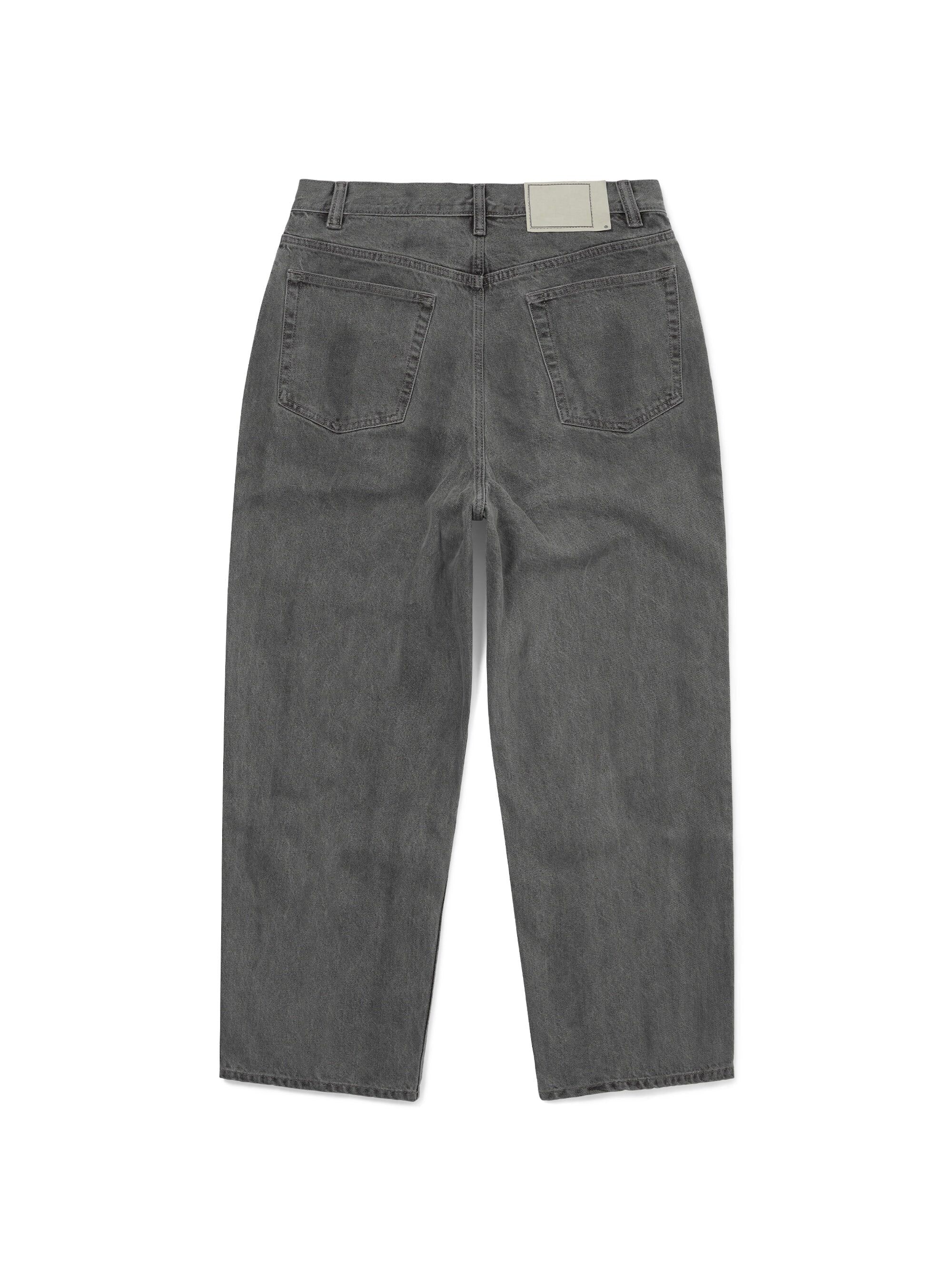 -(E17b03)- THISISNEVERTHAT LOOSE JEANS 石洗 寬鬆牛仔褲 13盎司 灰褐色-TN261DPA5P04