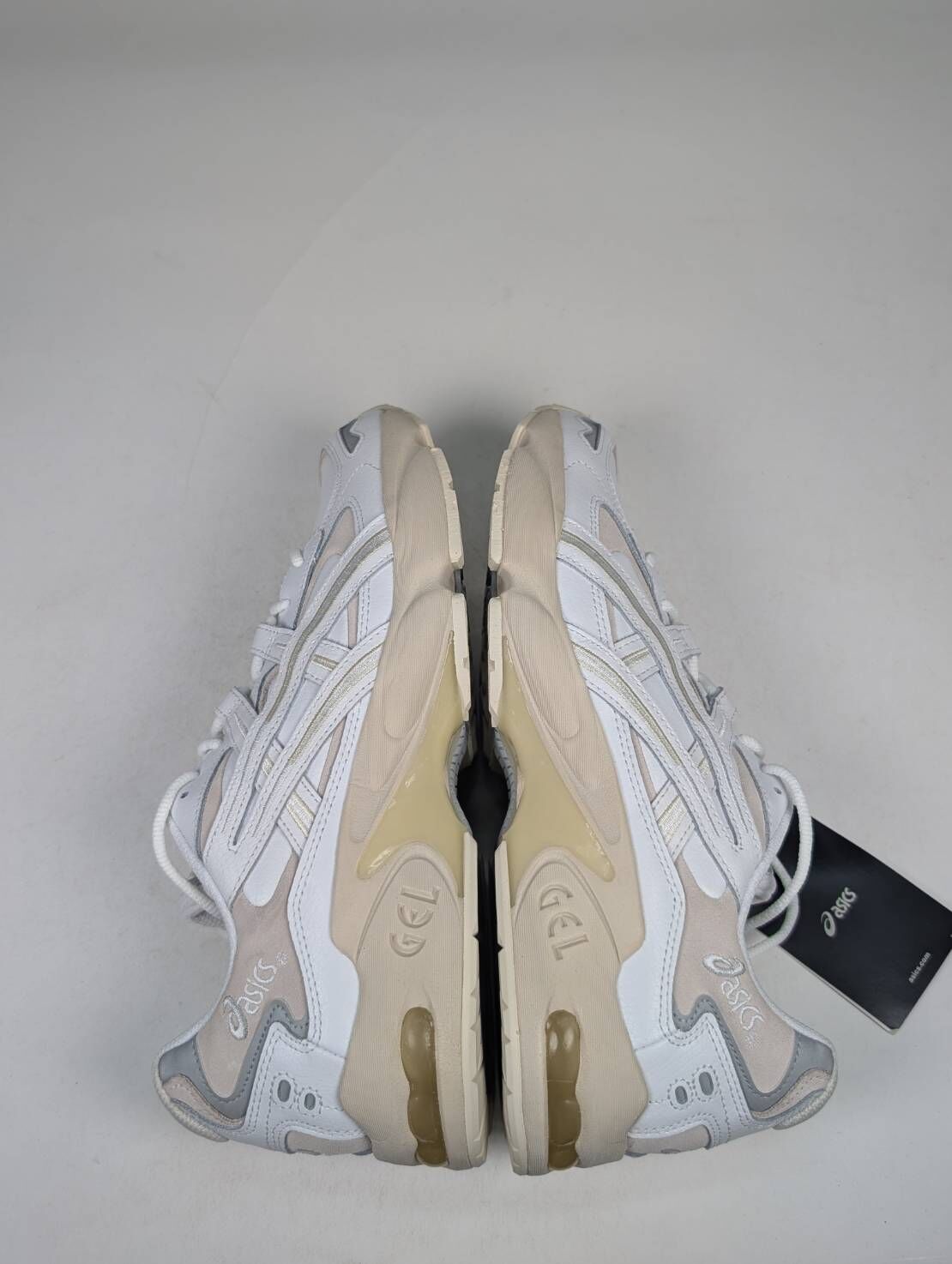 微瑕疵-左右腳鞋舌色差髒汙 1191A147-100 29CM ASICS GEL-KAYANO 5 OG 白 卡其 復古慢跑鞋