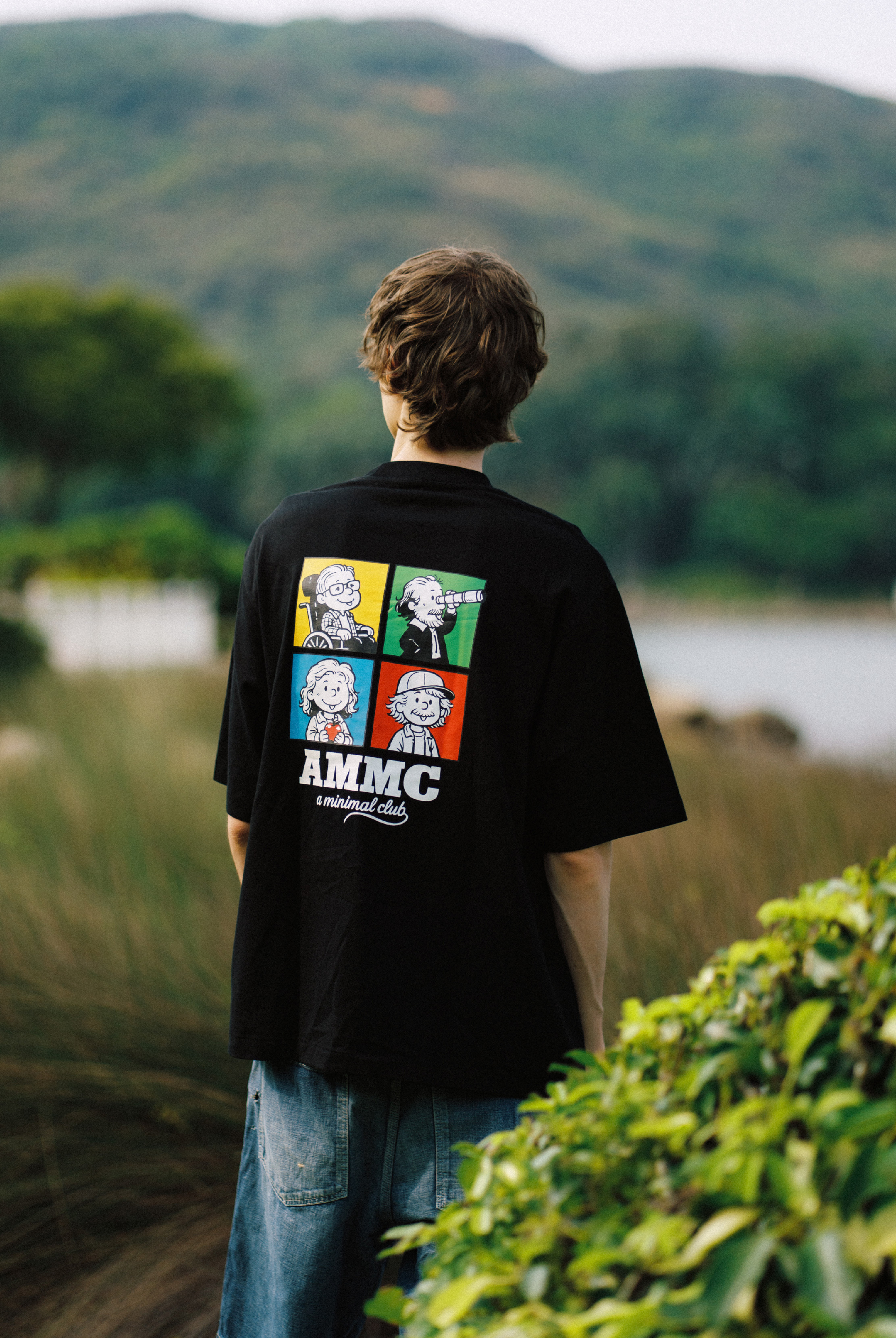 A MINIMAL CLUB LOGO TEE BLACK AM64TE03BK