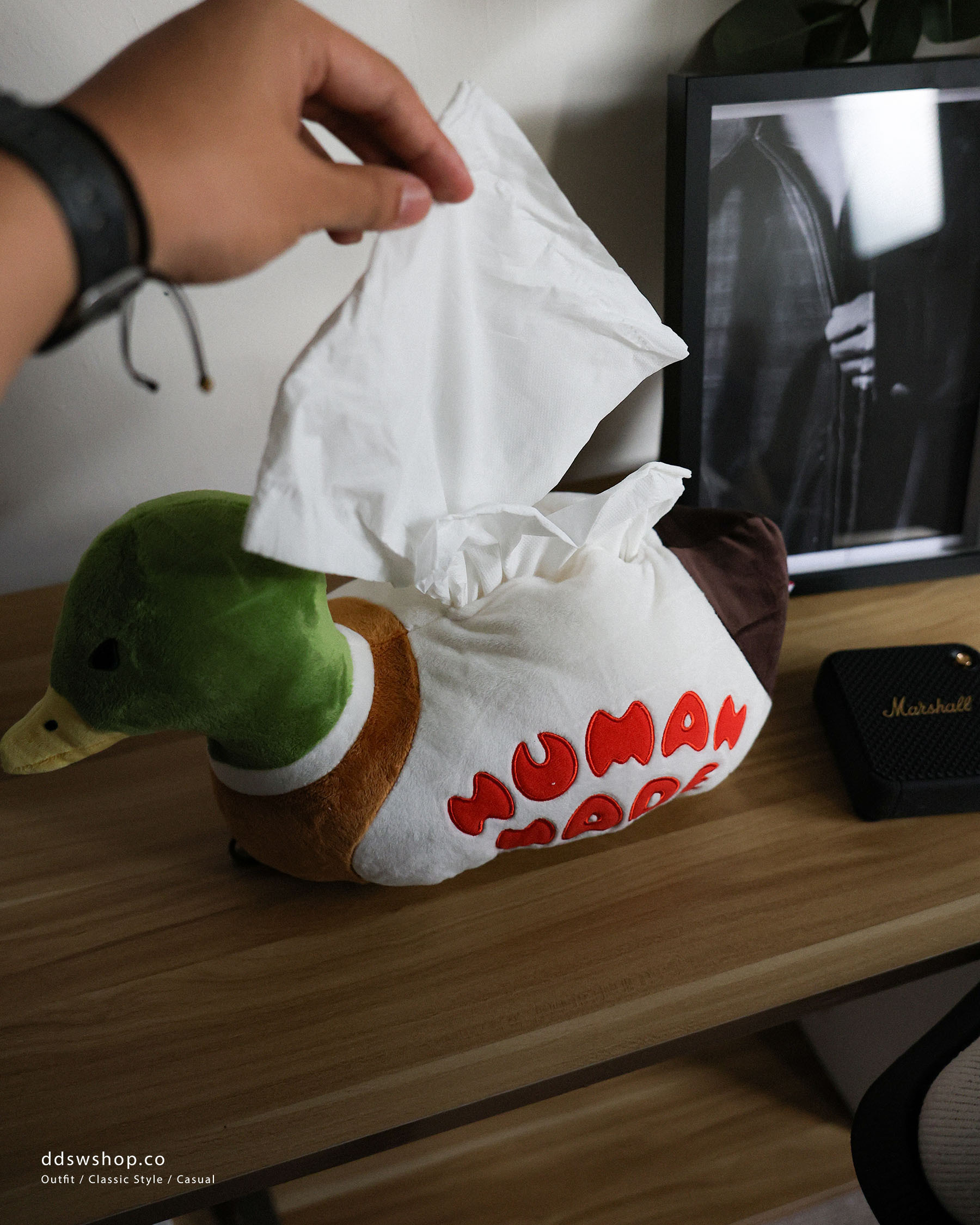 "現貨" HUMAN MADE DUCK PLUSH DOLL TISSUE CASE 鴨子紙巾盒