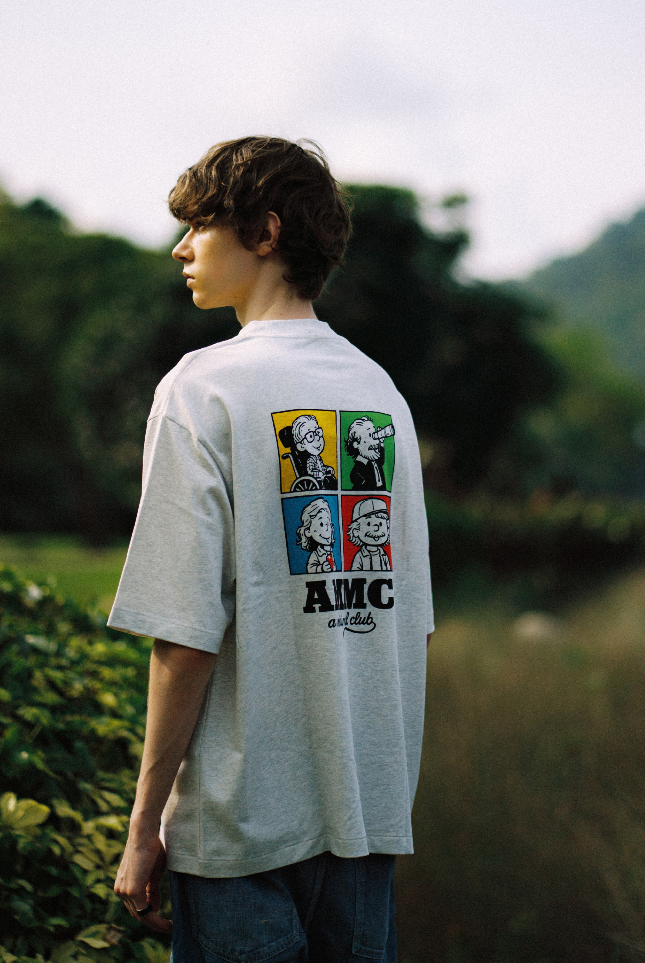 A MINIMAL CLUB LOGO TEE BLACK AM64TE03LG