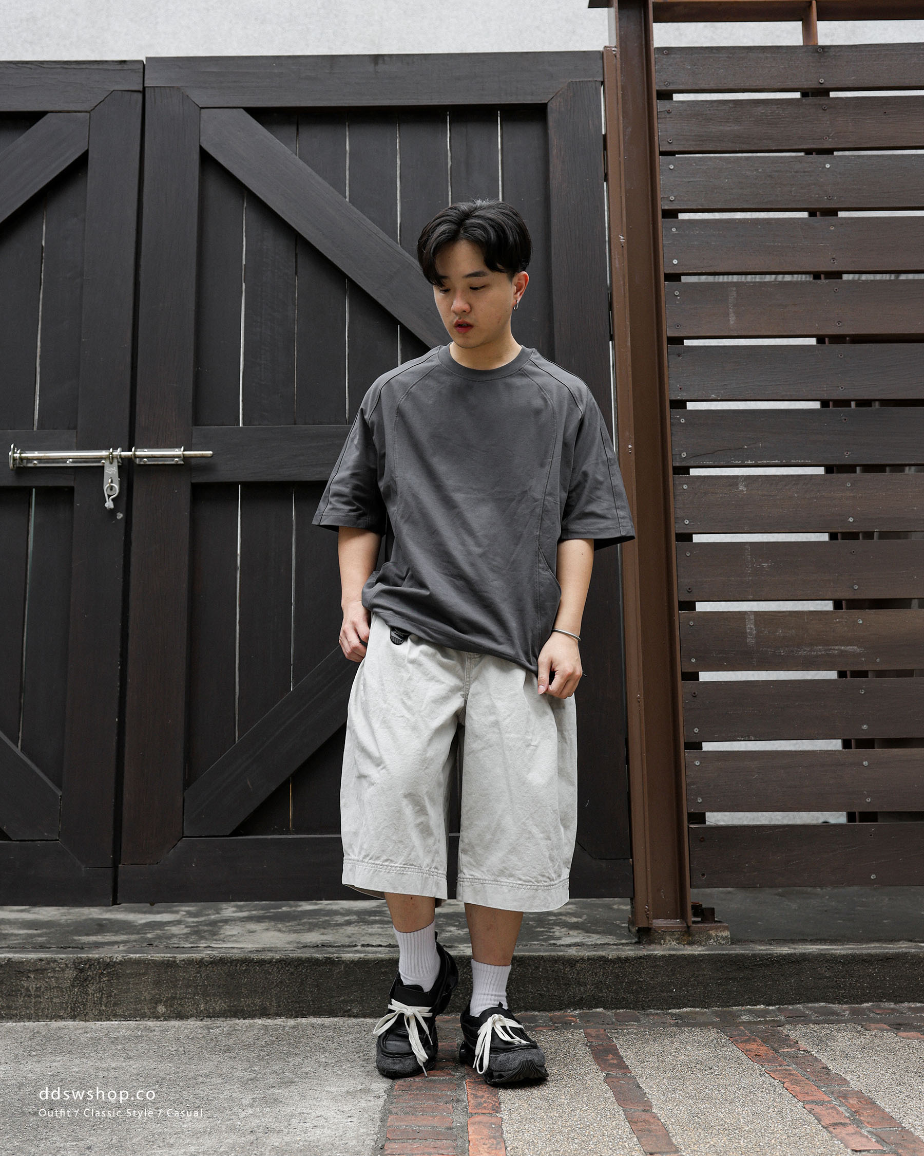 復古工裝七分褲 City Cargo Pants SS-010