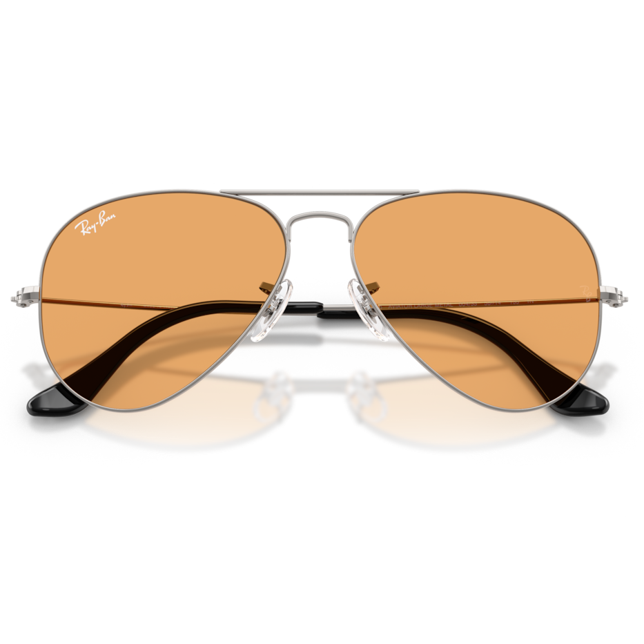 【RayBan】RB3025 004/33-58mm 飛行員框太陽眼鏡(槍管灰色|橙色)