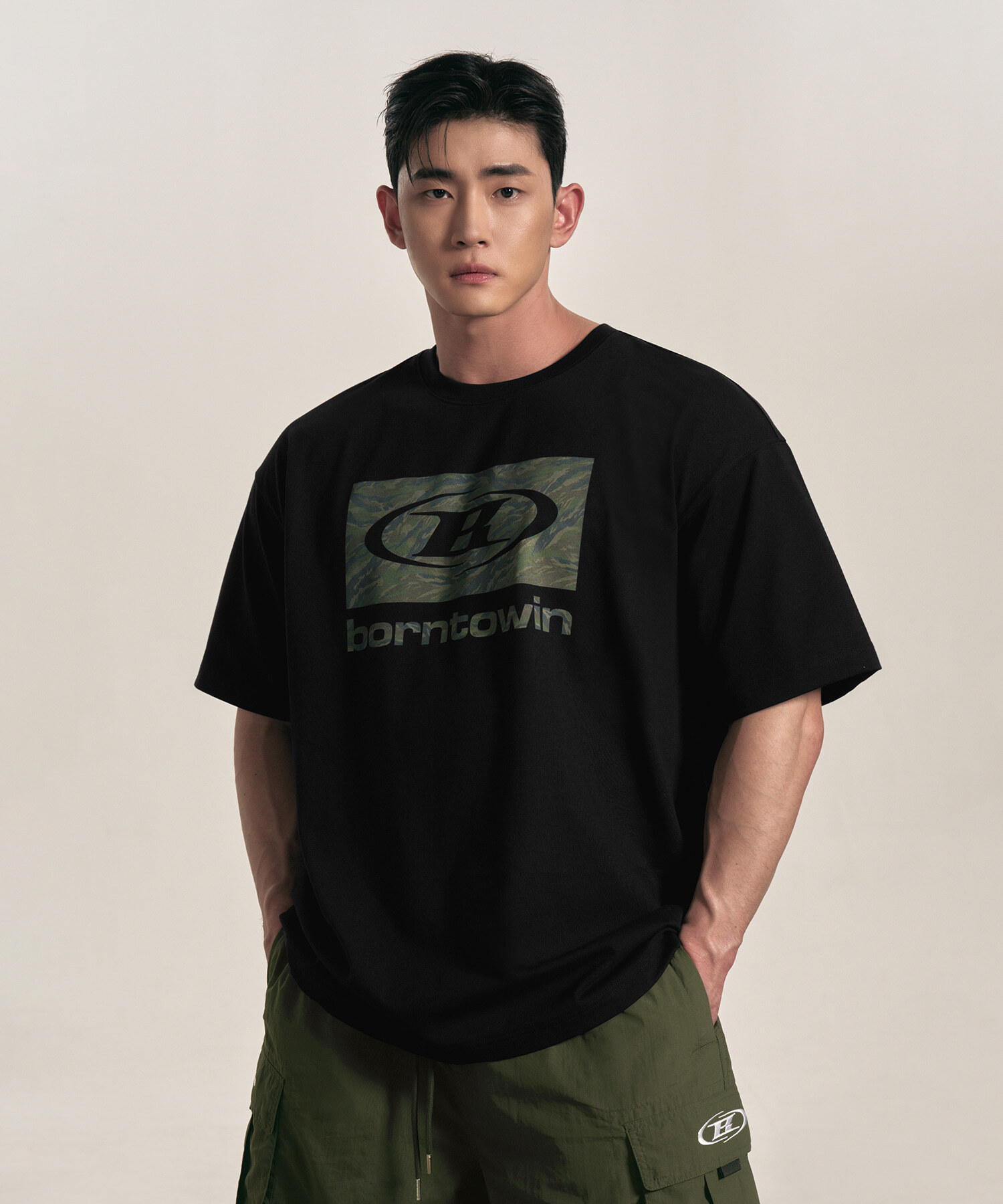 CAMO BOX LOGO T-SHIRTS