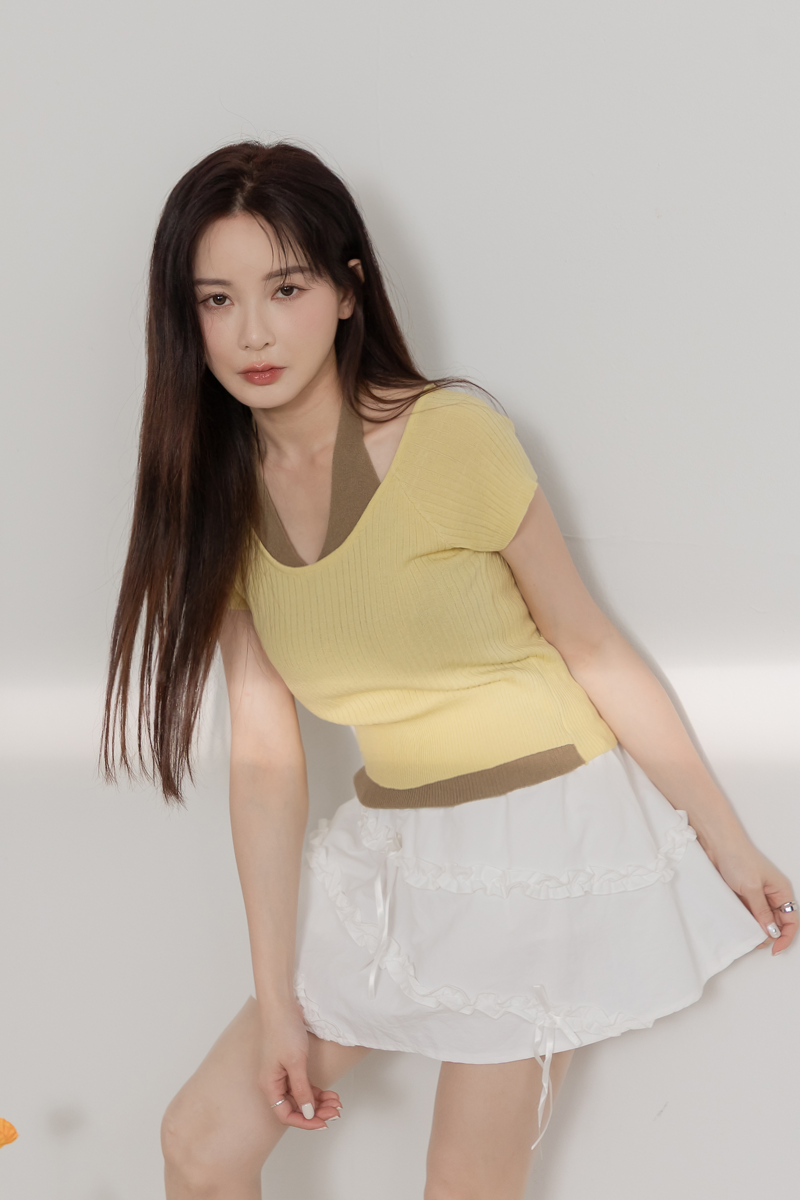 造型荷葉邊蝴蝶結短裙