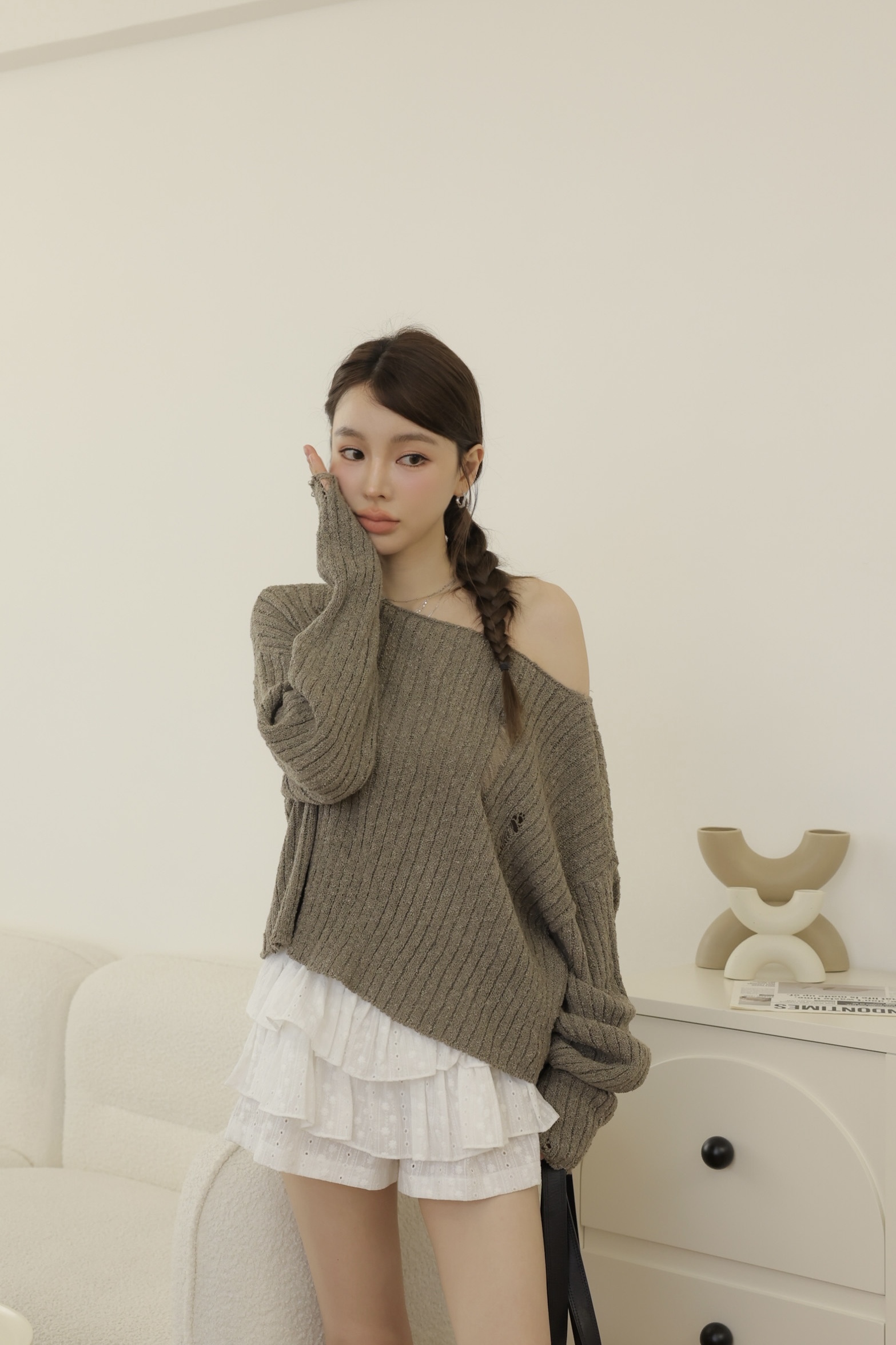 多way破壞感針織外套 HC16