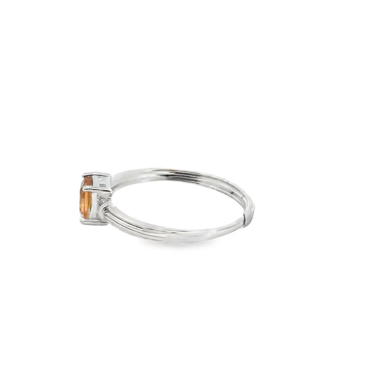 จิวเวลรี่มินิมอล｜ซิทริน（พลอยสีเหลือง）｜เงิน S925｜แหวน｜R17