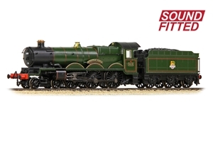 Bachmann 372-031ASF N規 GWR 4073「城堡號」，5015「國王城堡」號，BR早期標誌綠色塗裝