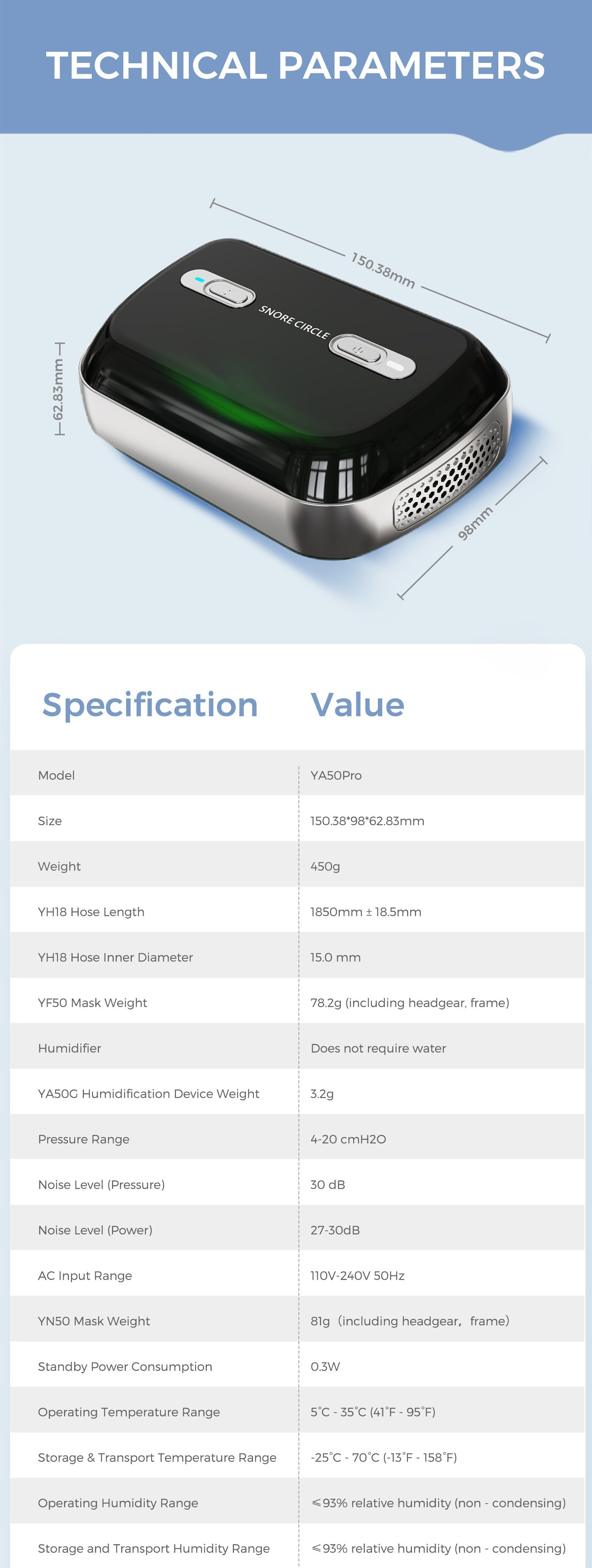 SNORE CIRCLE YA50 Pro