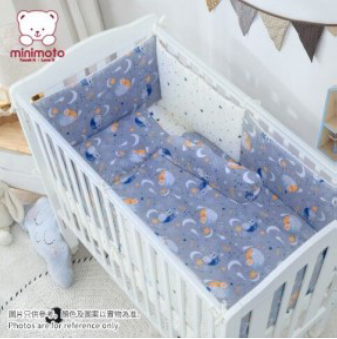 Minimoto 狐狸小灰熊床品10件套裝(包括枕套/枕芯/床圍x2/床笠/空調被/被芯x2/抱枕+抱枕芯)