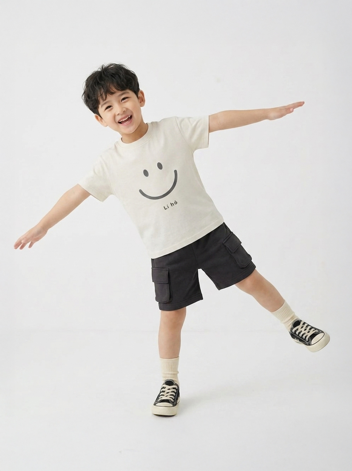 【期間限定】笑臉印花TEE【童裝】【親子款】