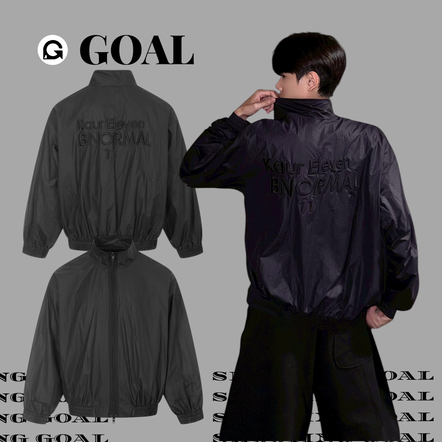 (GOAL) 美式刺繡網眼防風外套 CW1363