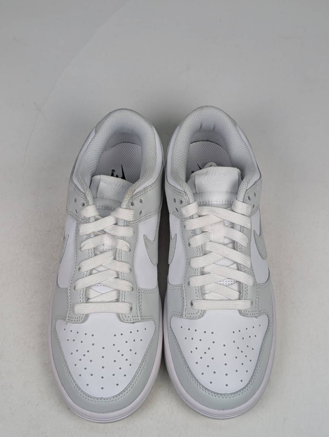 微瑕疵-左右腳鞋面鞋底色差左腳內側破皮 DD1503-103 W7.5 Nike Dunk Low Photon Dust  灰白