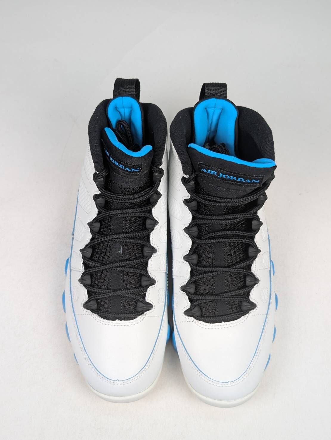 微瑕疵-右腳鞋舌中斷瑕疵破損 FQ8992-101 M8 Air Jordan 9 Retro "Powder Blue" 經典復刻 粉藍 男鞋