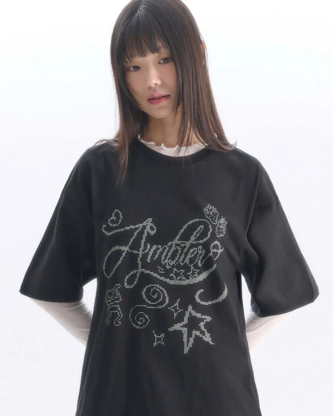 Ambler Cross-stitch 短袖上衣 2色