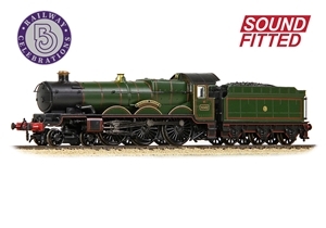 Bachmann 372-035SF N規 GWR 4073「城堡號」、4082「溫莎城堡」號，GWR 條紋綠色塗裝（紐扣色）