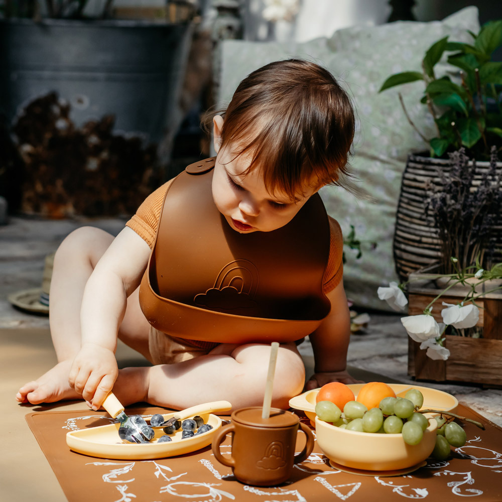 By Lille Vilde 北歐風美好食光矽膠不銹鋼餐具組