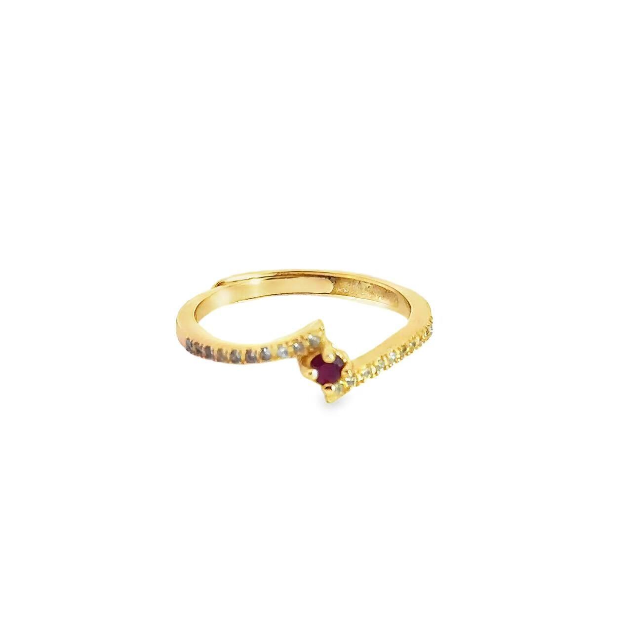 จิวเวลรี่มินิมอล｜ทับทิม｜เงิน S925｜แหวน｜R36