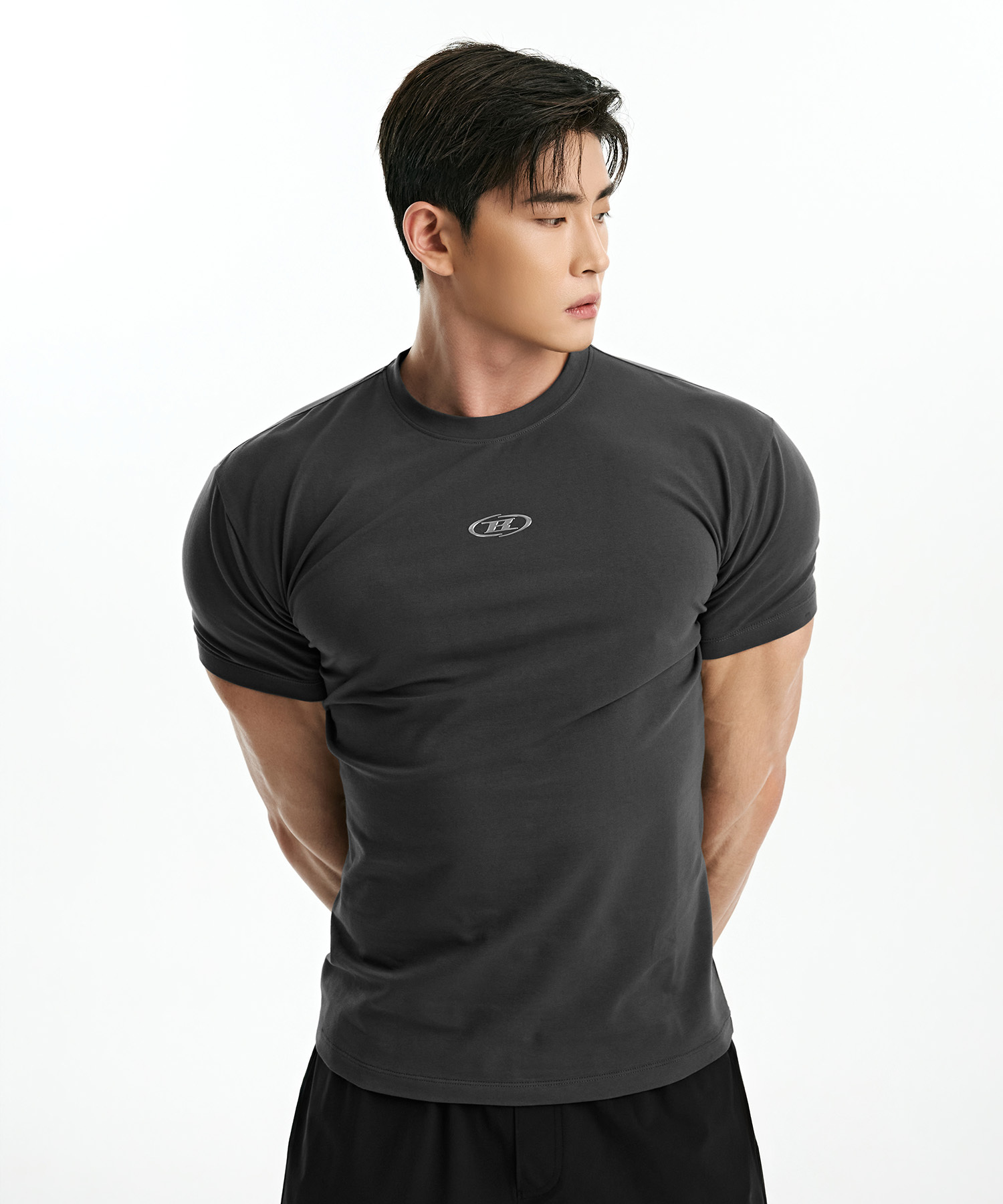 SILVER B LOGO MUSCLE FIT T-SHIRTS