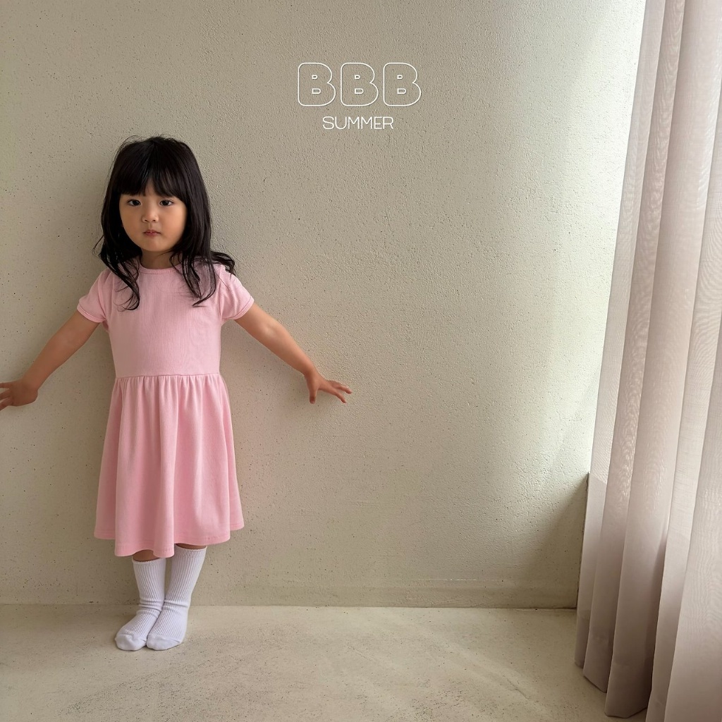 正韓夏bella_bambina 日常好氣色粉色洋裝