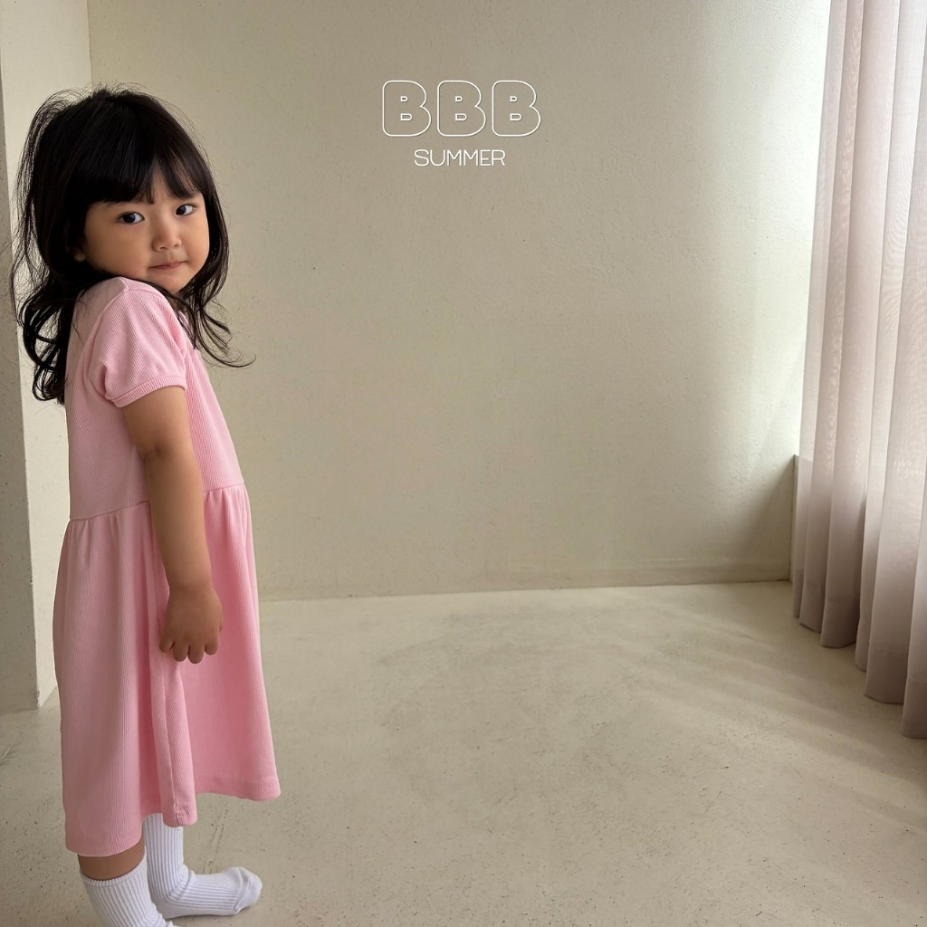 正韓夏bella_bambina 日常好氣色粉色洋裝