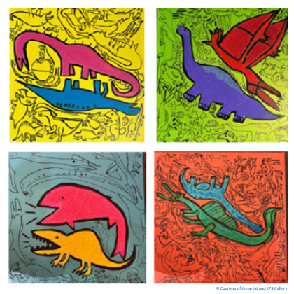 #35 - Super Dino Big Mess (Quartz Sand Texture)