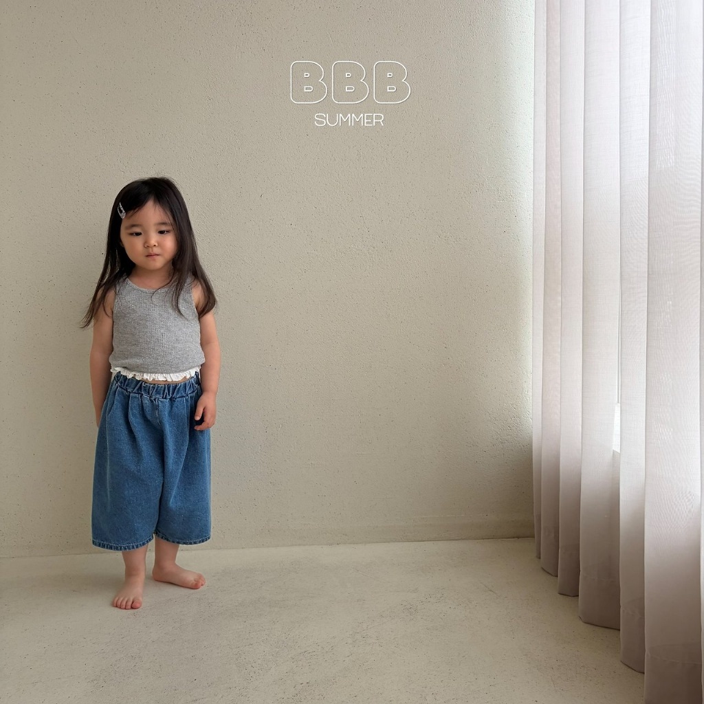正韓夏bella_bambina 嫩嬰小童日常牛仔七分褲