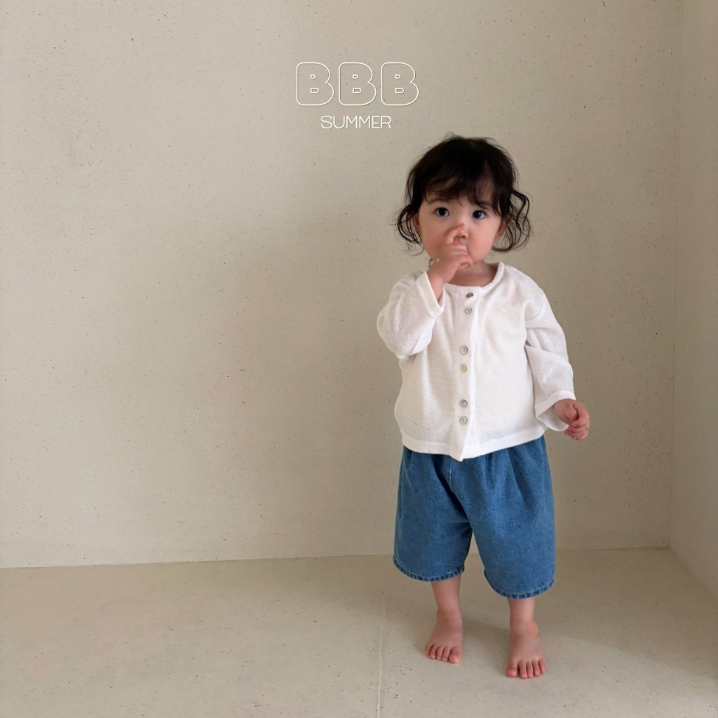 正韓夏bella_bambina 嫩嬰小童日常牛仔七分褲