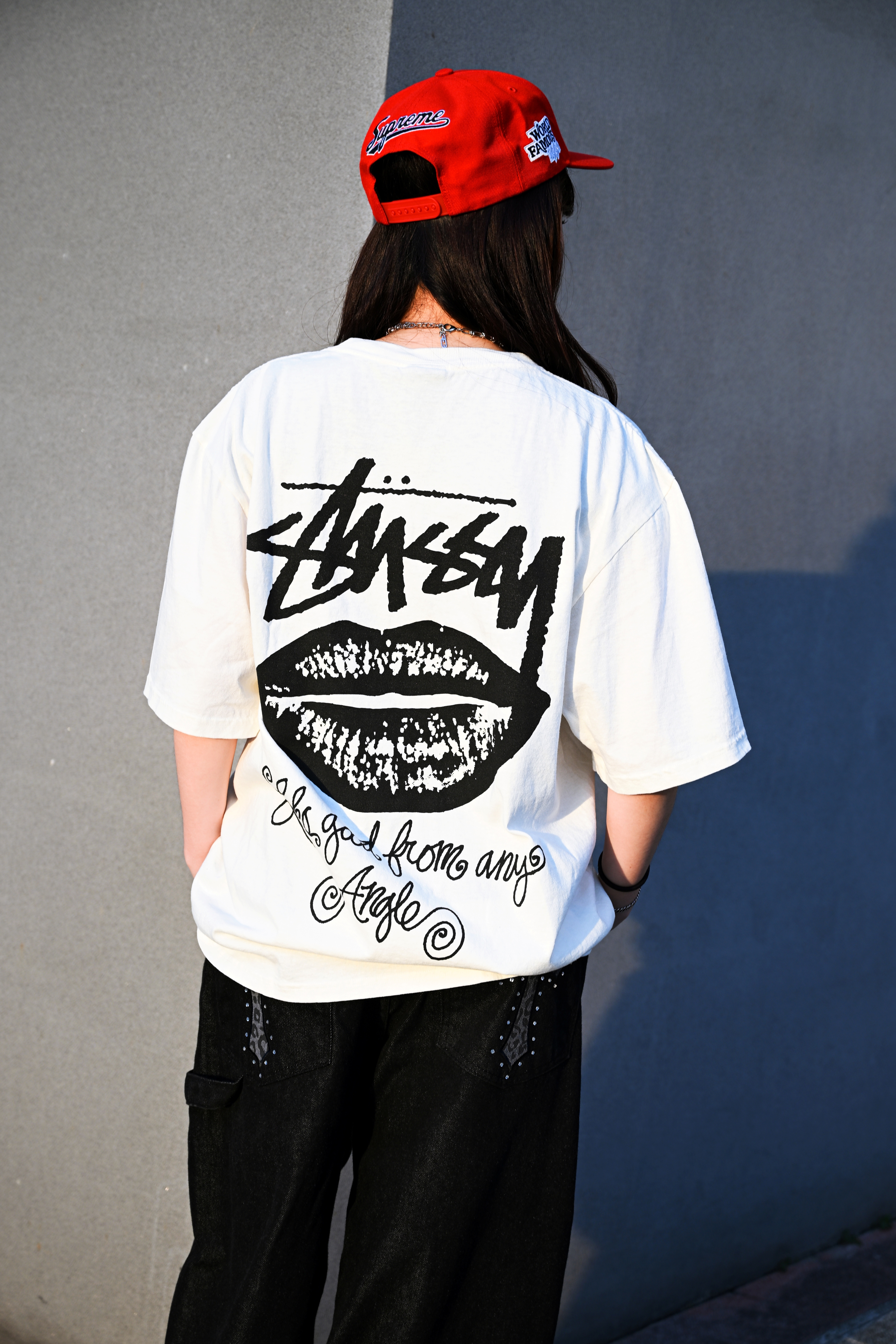 ☆ETW☆【EASY TO WEAR】Stussy 26SS ANY ANGLE TEE PIGMENT DYED 嘴巴 嘴唇 水洗 短T