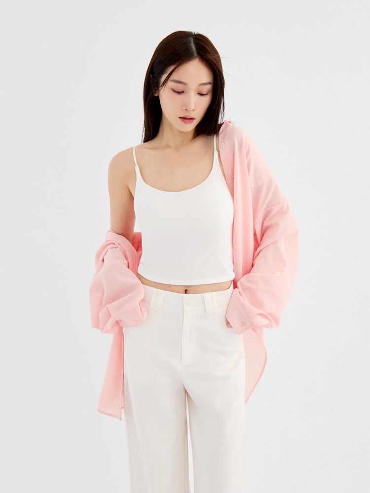 棉質平口可調肩帶小可愛(3651)