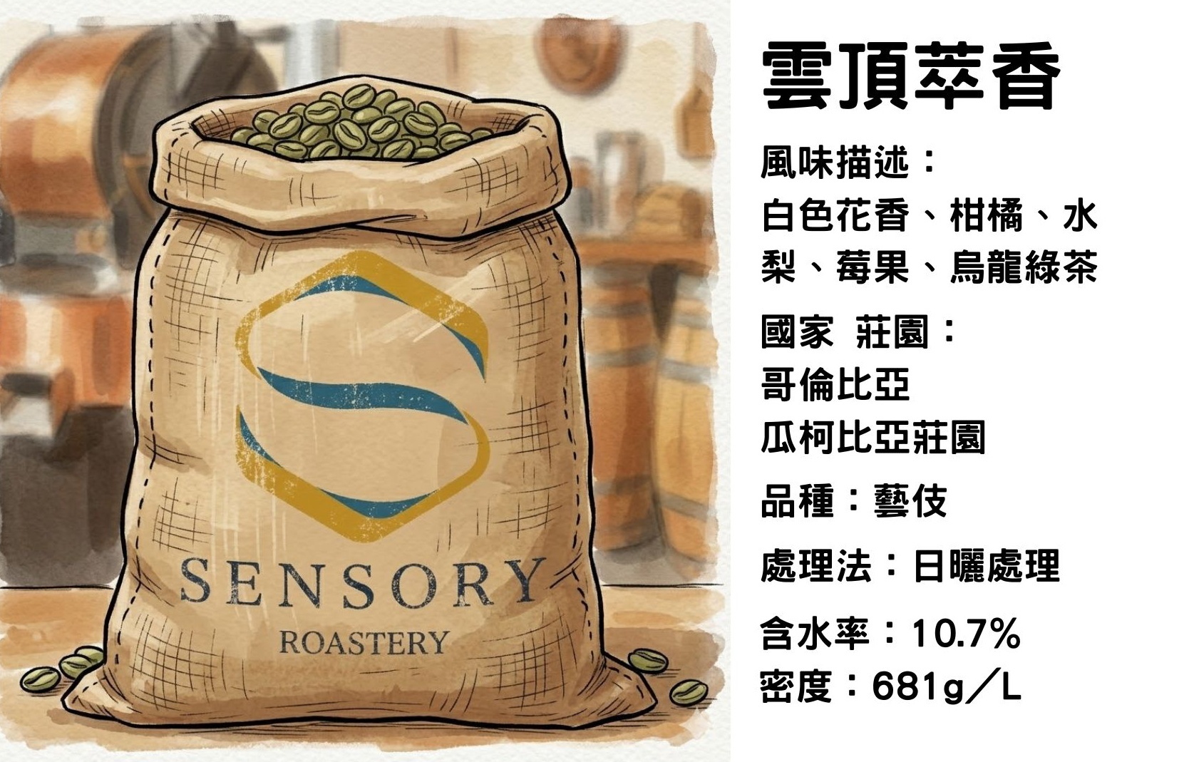 雲頂萃香｜哥倫比亞｜日曬處理｜藝伎