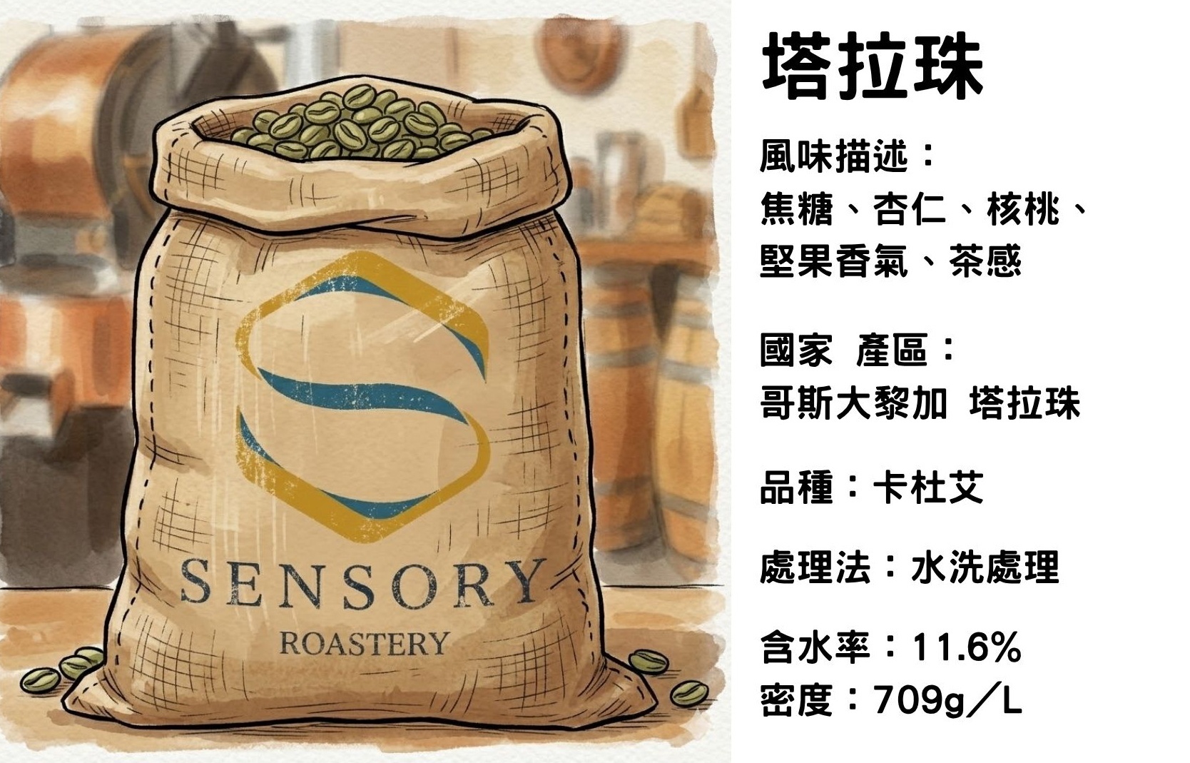 塔拉珠｜哥斯大黎加｜水洗處理｜卡杜艾