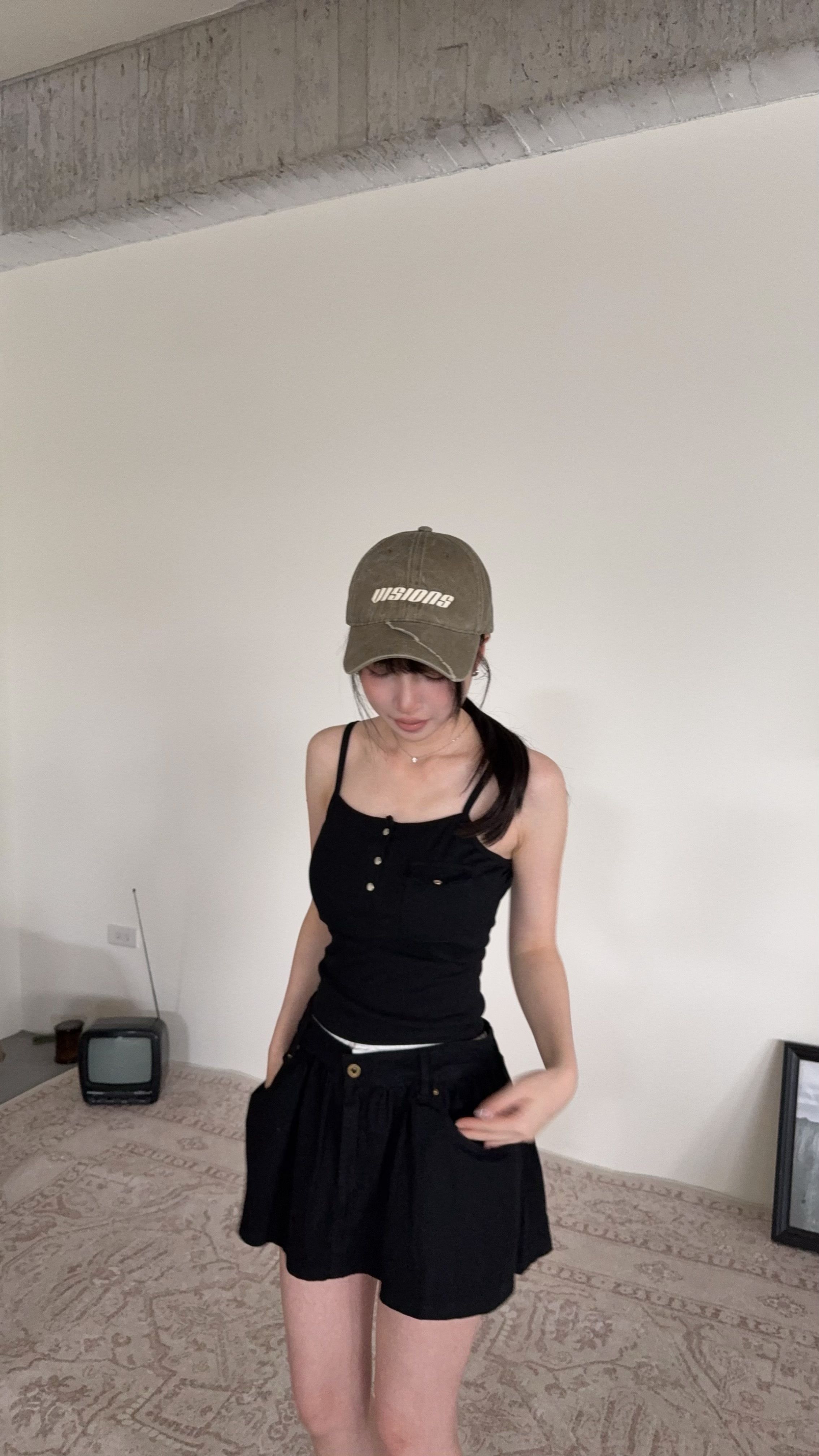 排釦小口袋造型背心