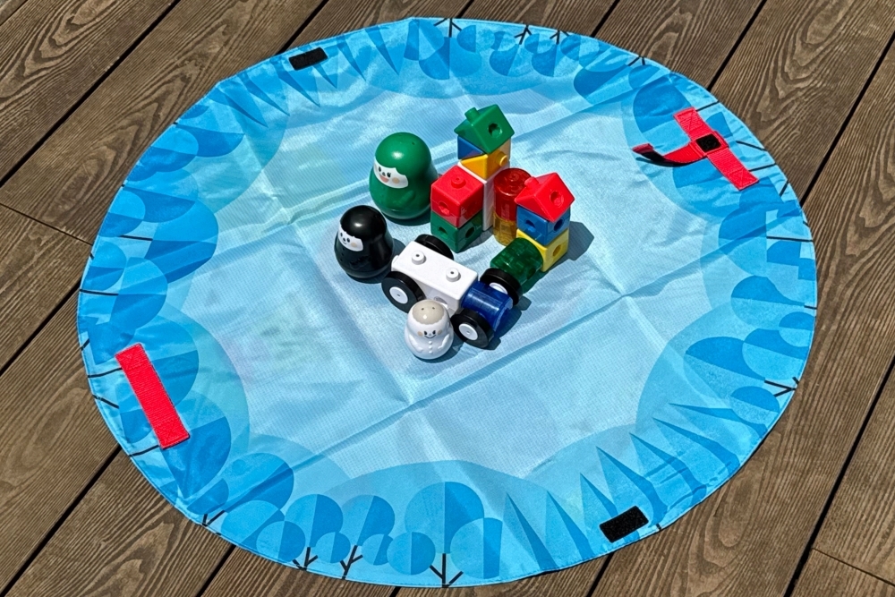 巧虎收納積木組收納示意