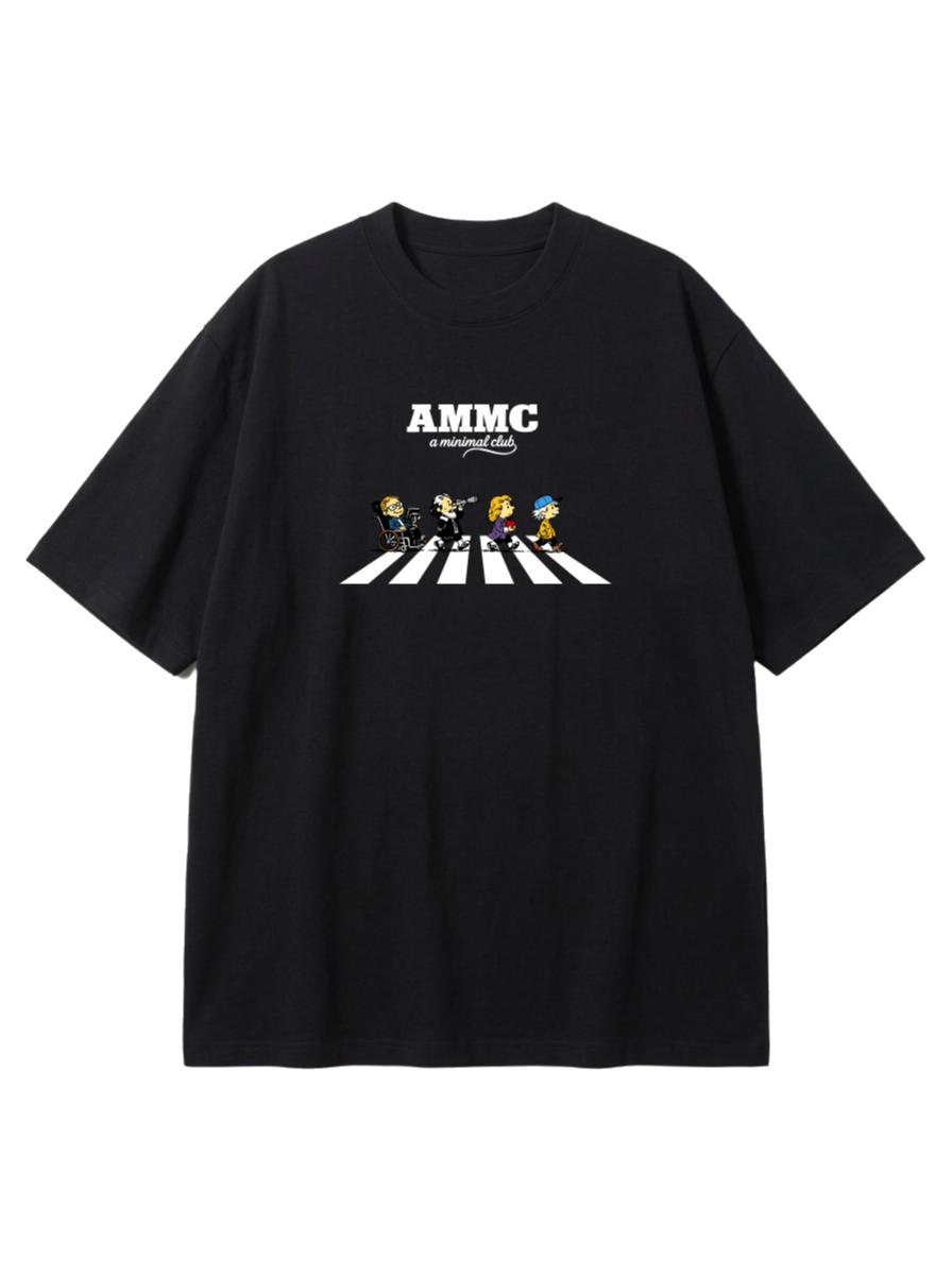 A MINIMAL CLUB LOGO TEE BLACK AM64TE04BK