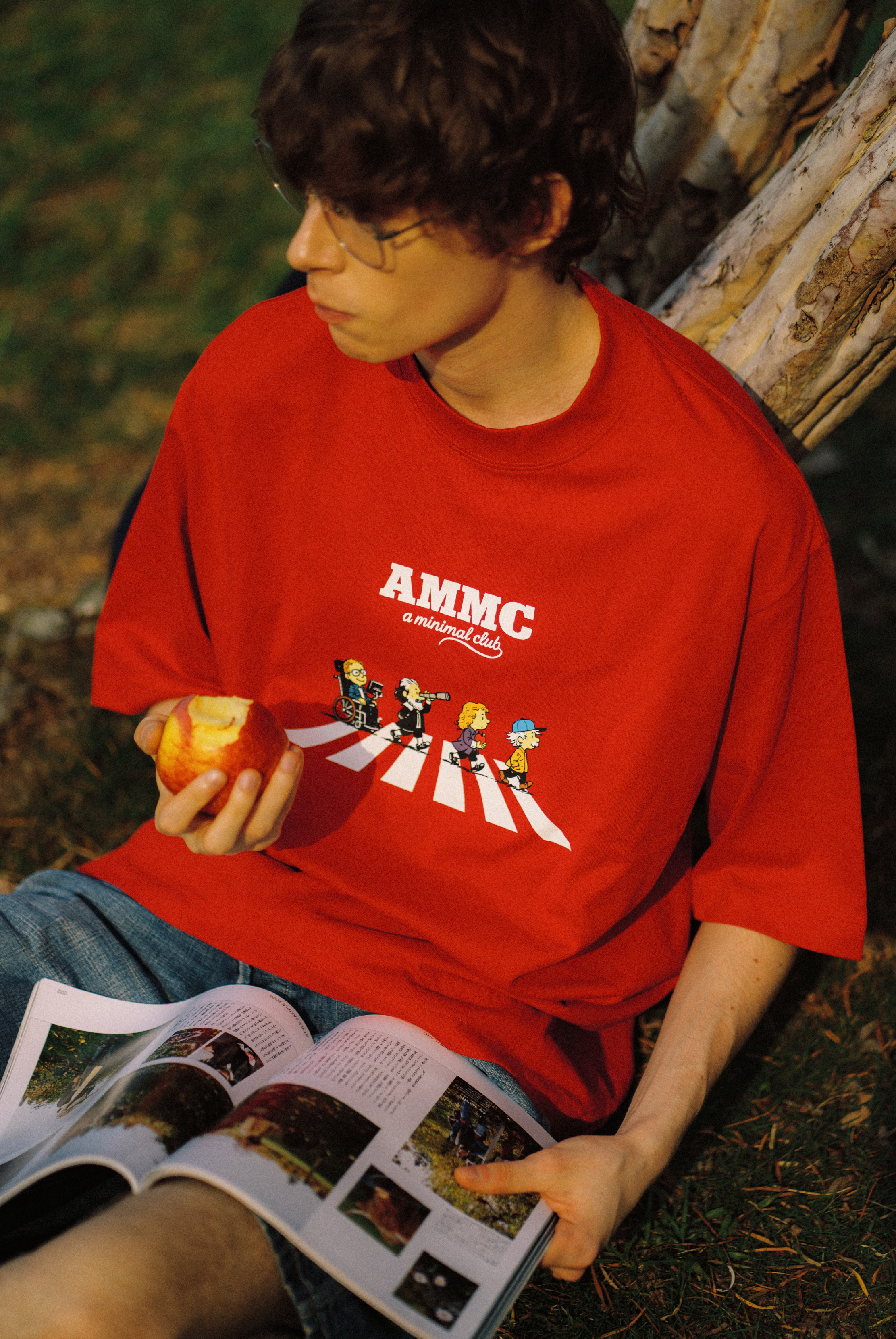 A MINIMAL CLUB LOGO TEE BLACK AM64TE04RD